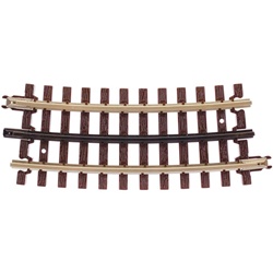 Atlas 6061 O 21st Century Track System Nickel Rail w/Brown Ties 3-Rail O54 Half Curve