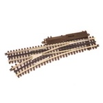 Atlas 6072 O 21st Century Track System Nickel Rail w/Brown Ties 3-Rail O72 Left Hand Remote Custom Switch