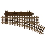 Atlas 6086 O 21st Century Track System Nickel Rail w/Brown Ties 3-Rail O-45 Switch Right Hand