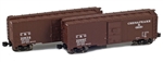 American Z 904372-1 Z 1937 40' AAR Boxcar Two-Pack Chesapeake & Ohio C&O #10834 & 10997