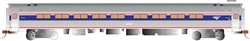 Bachmann 13119 HO Amfleet 85' Coach Silver Series Amtrak Phase IV Business Class Silver Blue Red