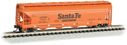 Bachmann 17564 N Canadian Cylindrical 4-Bay Grain Hopper Santa Fe 101414