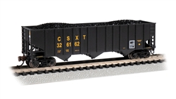 Bachmann 18756 N Bethlehem Steel 100-Ton 3-Bay Hopper CSX #326162 Reporting Marks Only