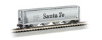 Bachmann 19152 N Canadian Cylindrical 4-Bay Grain Hopper Silver Series Atchison Topeka & Santa Fe