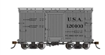 Bachmann 26555 O 18' Wood Boxcar with Murphy Roof 2-Pack Spectrum U.S.A. 120096 120103