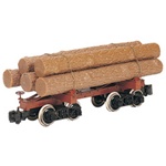 Bachmann 27391 On30 Spectrum Skeleton Log Car Pkg 3 With Logs