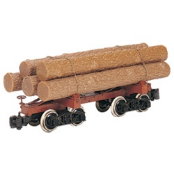 Bachmann 27391 On30 Spectrum Skeleton Log Car Pkg 3 With Logs