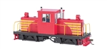 Bachmann 29204 On30 Whitcomb 50-Ton Center-Cab w/DCC Spectrum Painted Unlettered Red Yellow