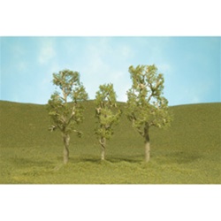 Bachmann 32010 HO Aspen Trees SceneScapes 3 to 4" Pkg 3