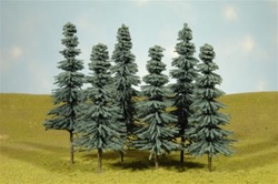 Bachmann 32012 HO Spruce Trees SceneScapes 5 to 6" Pkg 6