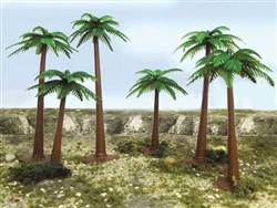 Bachmann 32015 HO Palm Trees SceneScapes 4 6" Tall pkg(6)