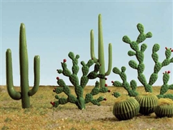 Bachmann 32513 HO Mixed Cactus 1/4 to 2-1/2" Tall pkg(15)