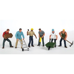 Bachmann 33105 HO Construction Workers SceneScapes Pkg 6