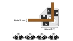 Bachmann 39032 G Snap & Glue Clamps pkg(4)