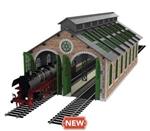 Bachmann HO Pre-paint 2 Stall Engine House Kit