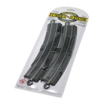 Bachmann 44429 HO Curved Track w/Steel Rail & Roadbed E-Z Track 18" Radius Rerailer Pkg 2