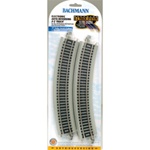 Bachmann 44549 On30 Reversing System E-Z Track 18" Radius Curved w/Nickel Rail & Roadbed Pkg 4