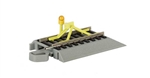 Bachmann 44593 HO Track Bumper w/ Flashing LED Nickel Rail Roadbed E-Z Track