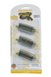 Bachmann 44834 N Curved Track w/Nickel Rail & Roadbed E-Z Track 15-1/2" Radius Quarter Section Pkg 6 