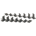 Bachmann 44871 N E-Z Track Accessories 16-Piece Graduated Pier Set