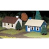 Bachmann 45608 O Plasticville U.S.A. Classic Kits Cape Cod House Kit Pkg 2