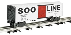 Bachmann 47025 O 40' Steel Boxcar 3-Rail Williams Soo Line #172978