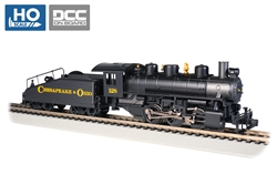 Bachmann 51612 HO USRA 0-6-0  w/Slope-Back Tender DCC & Smoke Chesapeake & Ohio C&O 128