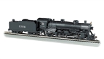 Bachmann 52901 HO USRA Light 4-6-2 Pacific Standard DC Santa Fe #1344