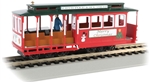 Bachmann 60535 HO Cable Car w/ Grip Man Standard DC Christmas North Pole & Southern Railroad