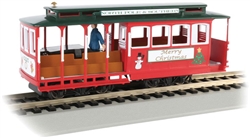 Bachmann 60535 HO Cable Car w/ Grip Man Standard DC Christmas North Pole & Southern Railroad