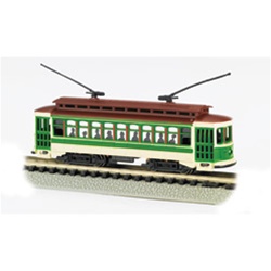 Bachmann 61093 N Brill Trolley Standard DC Green Cream Brown