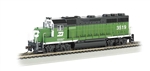 Bachmann 63503 HO EMD GP40 Standard DC Burlington Northern #3519 Cascade Green