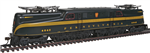 Bachmann 65204 HO GG1 Electric Standard DC Pennsylvania Railroad #4866 Congressional Silver Red Stripe