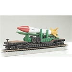 Bachmann 71391 N Series Depressed-Center Flatcar w/ United States Air Force Missile Load Unlettered