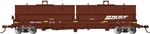 Bachmann 71451 N 55' Coil Car with Round Hoods and Load BNSF Railway #534157