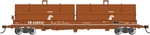 Bachmann 71453 N 55' Coil Car with Angled Hoods and Load Conrail #628021