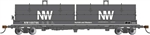 Bachmann 71454 N 55' Coil Car with Angled Hoods and Load Norfolk & Western #169796