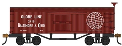 Bachmann 72311 HO 34' Old-Time Wood Boxcar Silver Series Baltimore & Ohio