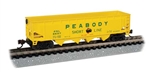 Bachmann 73354 N 40' Quad Hopper Peabody Coal Co. 6687