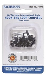 Bachmann 78979 HO Thomas & Friends Sodor Scenery Hook & Loop Couplers f/Thomas Equipment 3 Pairs