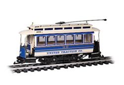 Bachmann 93944 G Single-Truck Closed Streetcar Standard DC United Traction Company