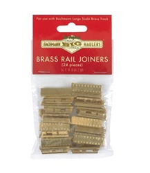 Bachmann 94657 G Rail Joiners For European-Style Track w/Brass Rail Pkg 24