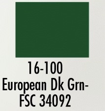 Badger 16100 Modelflex Paint Military Colors 1oz European Dark Green