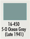 Badger 16450 Modelflex Paint Marine Colors 1oz 5-O Ocean Gray Late 1941