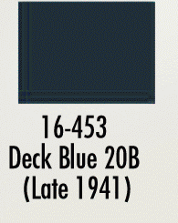 Badger 16453 Modelflex Paint Marine Colors 1oz Deck 20B Blue Late 1941