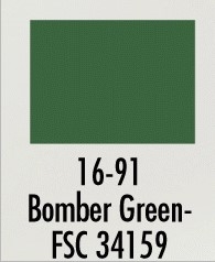 Badger 1691 Modelflex Paint Military Colors 1oz Bomber Green