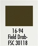 Badger 1694 Modelflex Paint Military Colors 1oz Field Drab