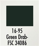 Badger 1695 Modelflex Paint Military Colors 1 Ounce Green Drab