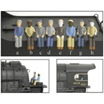 Broadway Limited 1006 HO Engineer & Fireman Figure Sets Style A B C D Pkg 4