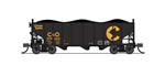 Broadway Limited 7155 N 3-Bay Hopper Chessie C&O (2-pack B)